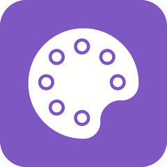 Paint Brush Pallete Icon