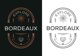 Bordeaux City Design, Vector illustration.
