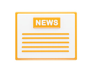 News live icon rendering 3d illustration element