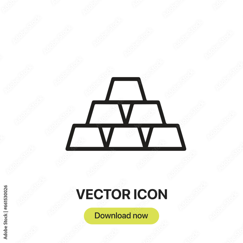 Aufkleber gold icon vector. linear-style sign for mobile concept and web design. gold symbol illustration. pix
