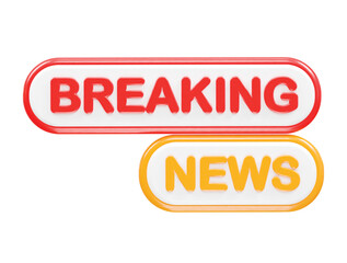 News live icon rendering 3d illustration element