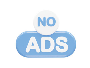 Ads icon render 3d illustration element