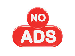 Ads icon render 3d illustration element