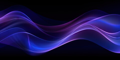 Background of glassy material in blue and purple shining neon light