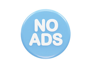 Ads icon render 3d illustration element
