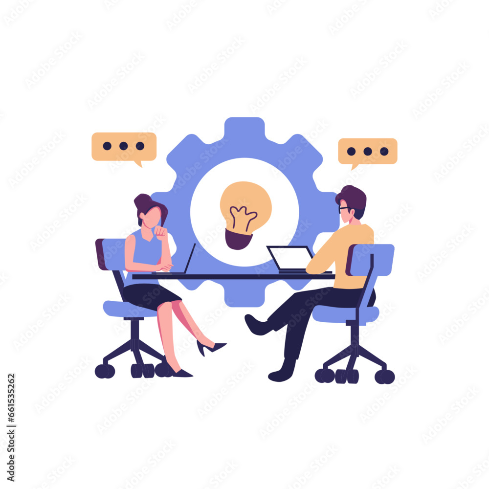 Aufkleber internet assistant at work. vector,promotion in the network. manager for remote work, team work on t