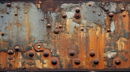Rusty Reverie. Weathered metal surface. 