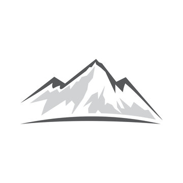 mountain leaf logo , nature logo
