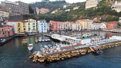 Sorrento - Marina Grande - Aerial view of the old fishing port