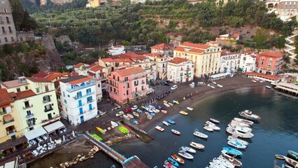 Sorrento - Marina Grande - Aerial view of the old fishing port