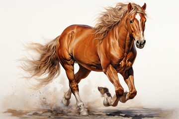 Obraz premium horse in snow