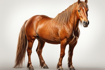 Fototapeta premium horse on a white background