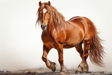 Obraz premium horse on the beach