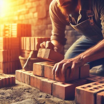 alba&ntilde;il trabajando en construcci&oacute;n de hogar