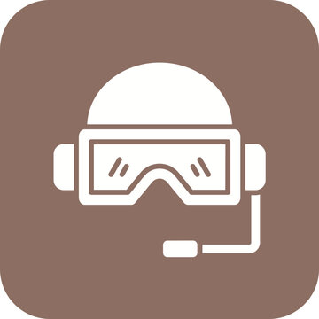 Pilot Helmet Icon