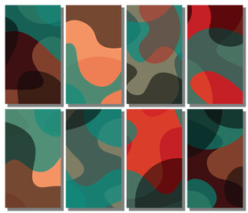 Abstract wavy set background.