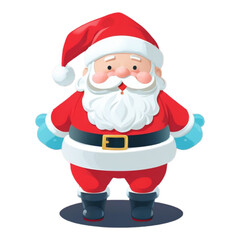 santa claus with a gift