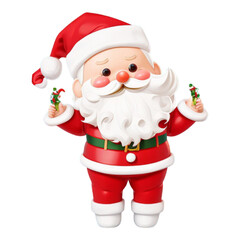 santa claus with gift