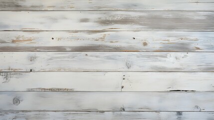 Weathered Whitewashed Wooden Planks with Natural Imperfections