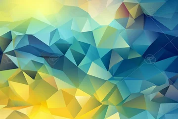 Fotobehang Abstract colorful polygonal background. Vector illustration for your design. © Ahsan ullah