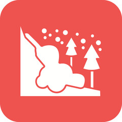 Snow Avalanche Icon