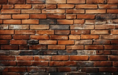 Obraz premium a brick wall with a red brick pattern
