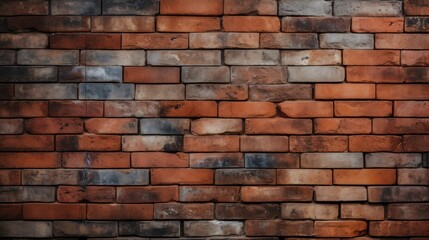 Obraz premium a brick wall with a red brick pattern