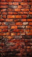 a brick wall with a red brick pattern