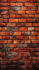 Obraz premium a brick wall with a red brick pattern