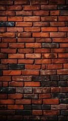Obraz premium a brick wall with a red brick pattern