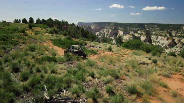 UTV driving in Mountain Trail