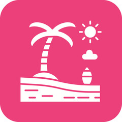 Beach Landscape Icon