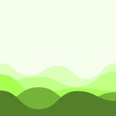 Fototapeta premium green hills and blue sky background