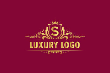 Best Brand luxury latter golden logo design