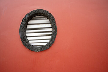 House window in Ponta Delgada on the Island of Sao Miguel in the Azores
