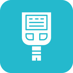 Fototapeta premium Glucose Checkup Icon