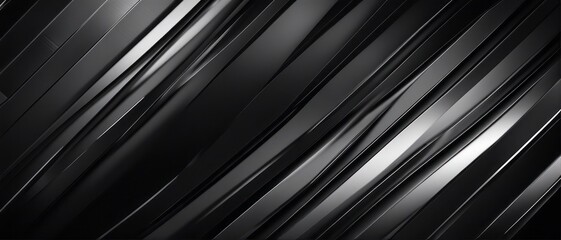 Black white dark gray abstract modern background. Geometric shape. Diagonal line stripe angle 3d