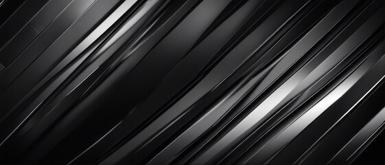 Black white dark gray abstract modern background. Geometric shape. Diagonal line stripe angle 3d