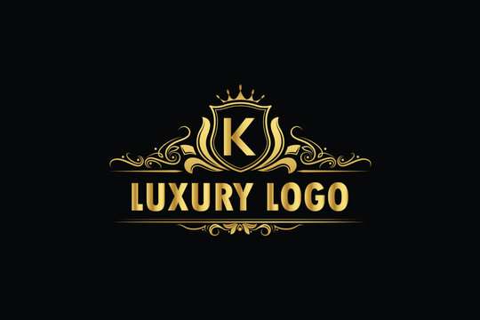  luxury latter golden logo design