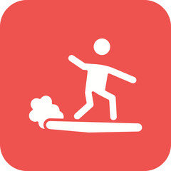 Fototapeta na wymiar Snowboarder Icon