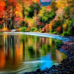 autumn colors in the park