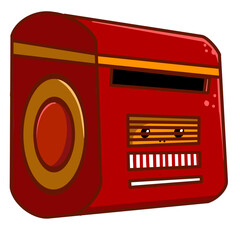 Vintage Mailbox Illustration, Perfect for a variety of creative projects, from retro-themed designs to mail-related content. 