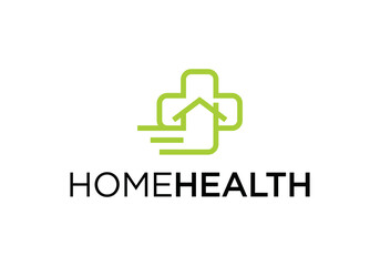home care logo, health and medical illustration vector design.
