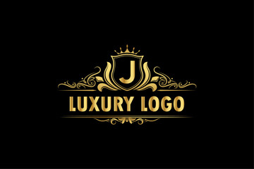 This is a luxury latter golden logo design