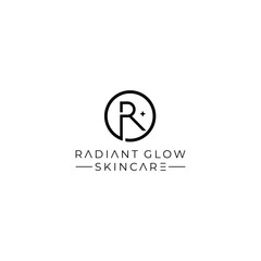 Modern Minimalist Radiant Glow Skincare logo