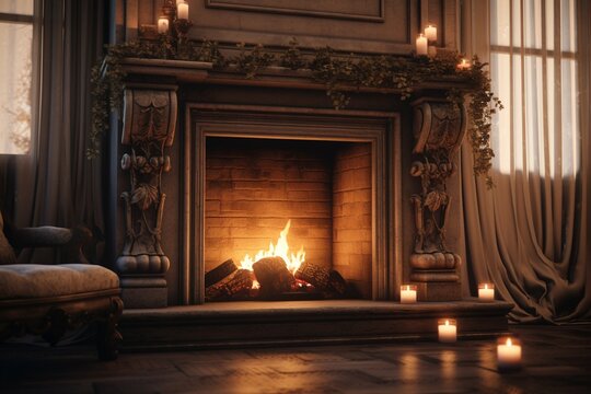 fireplace, Generative AI