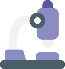 microscope  flat icon design style