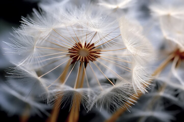 Fluffy Dandelion close up