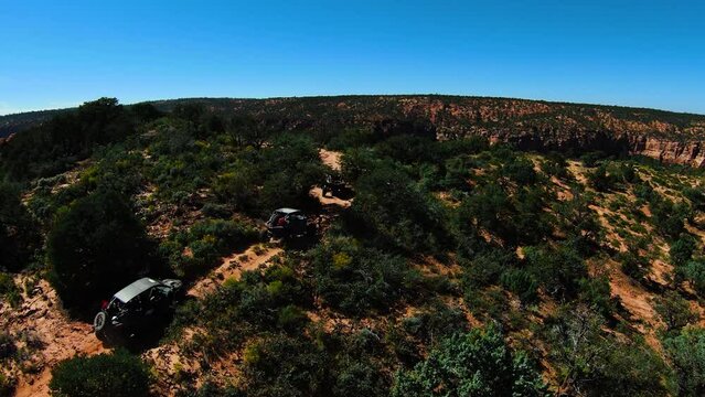 UTV driving in Mountain Trail