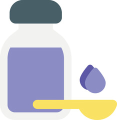 syrup  flat icon design style